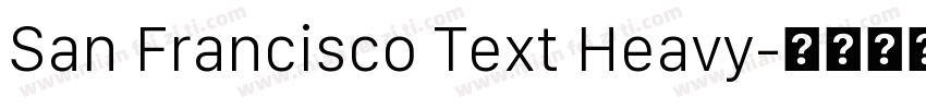 San Francisco Text Heavy字体转换